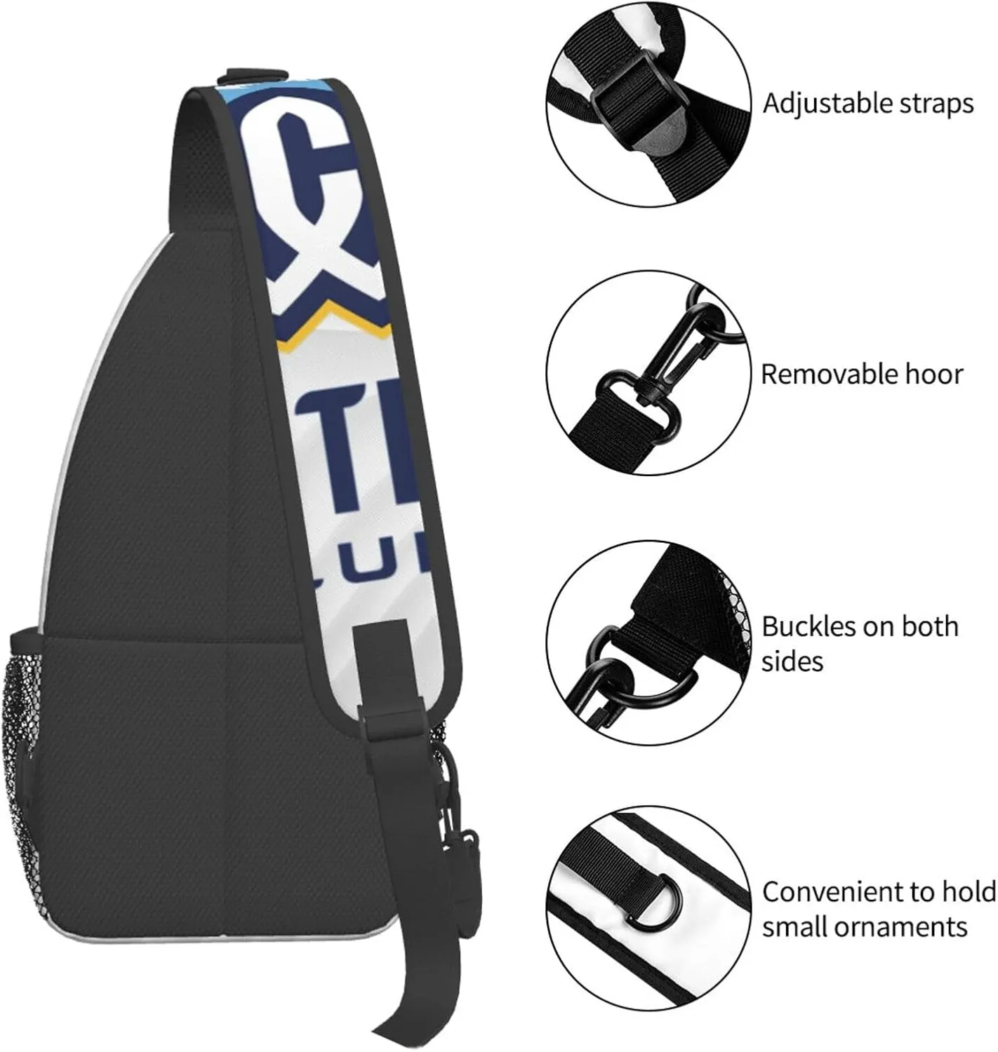 Whitman College Logo Crossbody Backpack For Men Women Sling Shoulder Dachshunds Dog Chest Bag Lightweight One Strap Multipurpose Travel Hiking Daypack