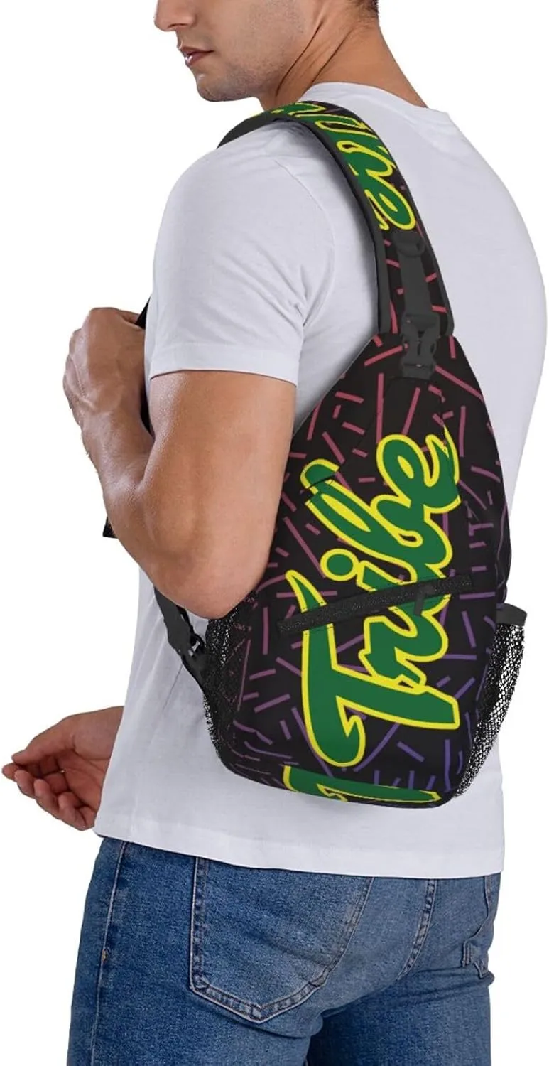 William Mary College University Small Crossbody Backpack Sling Bag For Men Women Mini One Shoulder Chest Bags Gym Sport Travel Hiking Daypack