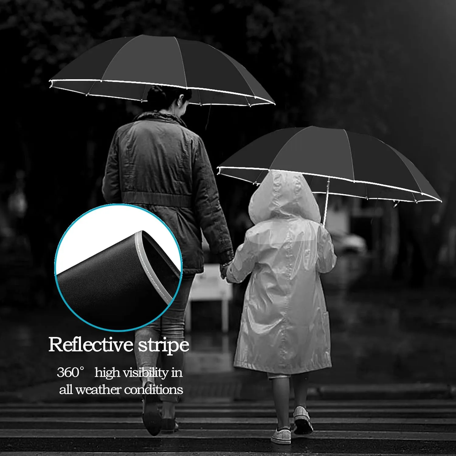 Windproof Travel Umbrella, Compact Inverted Reverse Folding Portable Car Backpack Purse Umbrella for Rain