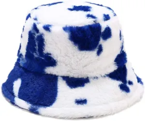 Winter Plush Bucket Hat for Women Warm Soft Faux Fur Fisherman Cap Fuzzy Fluffy Bucket Hats