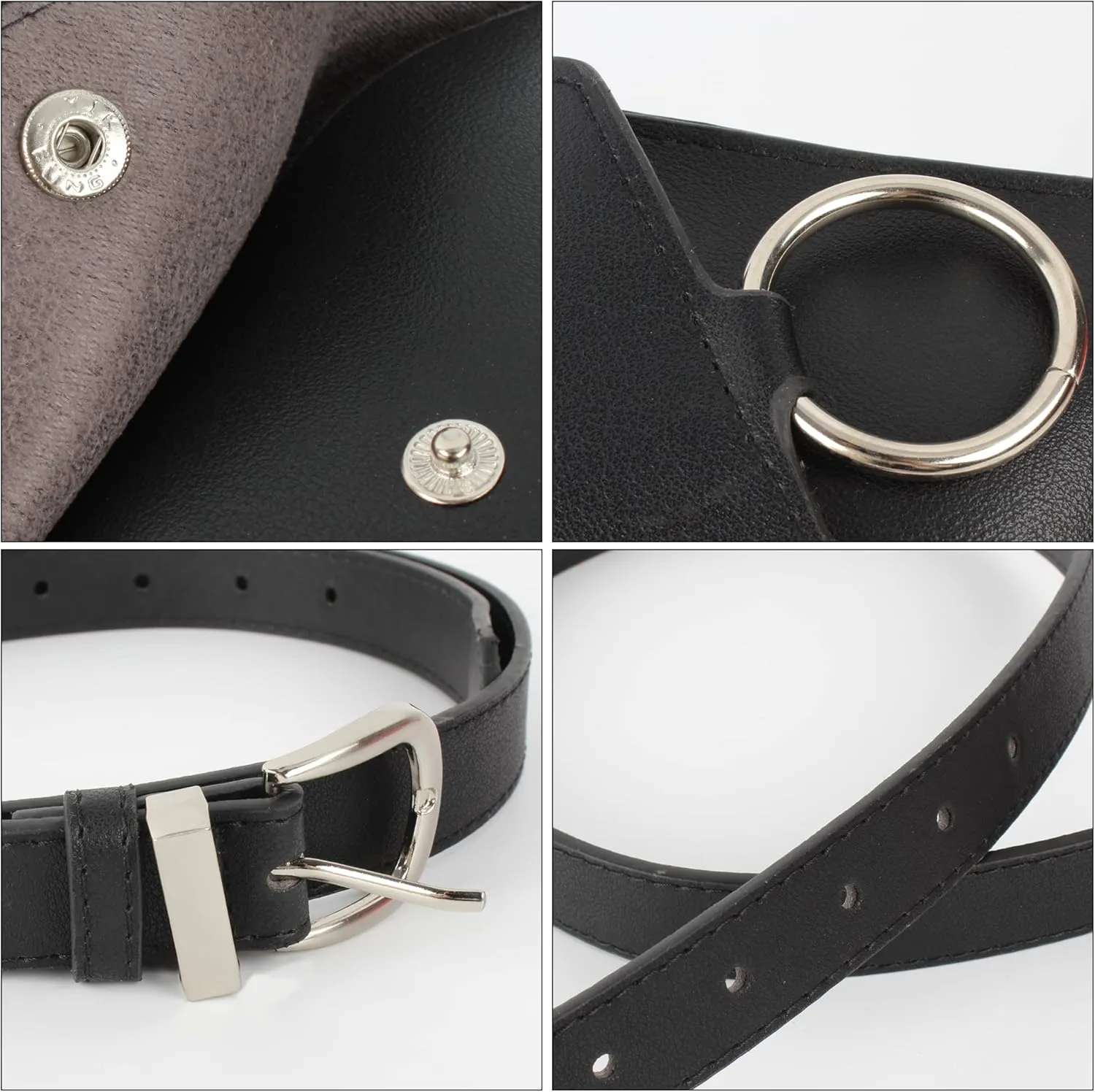Women Mini Envelope Flap PU Leather Belt Waist Bag Chest Bag Clutch Cell Phone Purse
