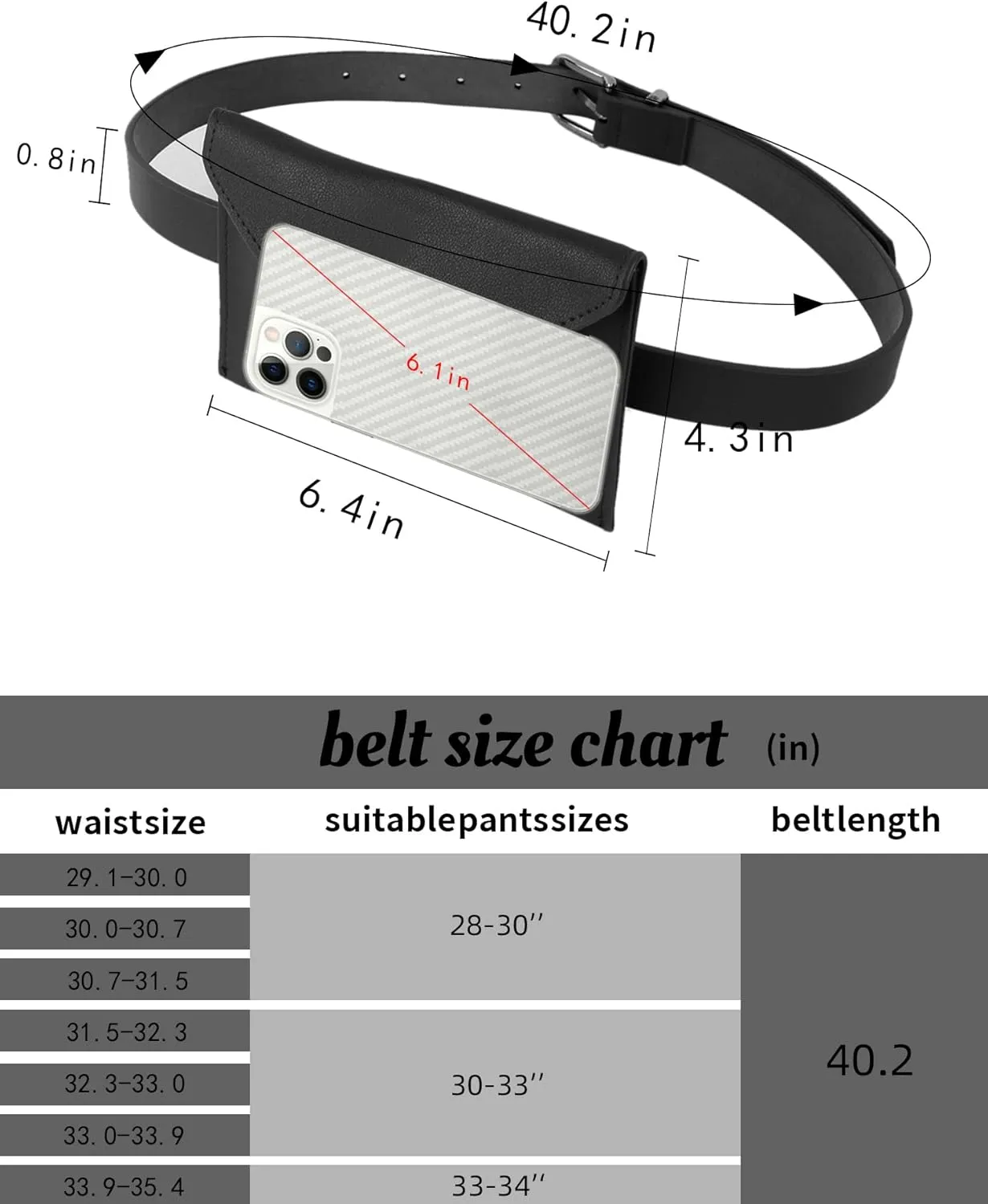 Women Mini Envelope Flap PU Leather Belt Waist Bag Chest Bag Clutch Cell Phone Purse
