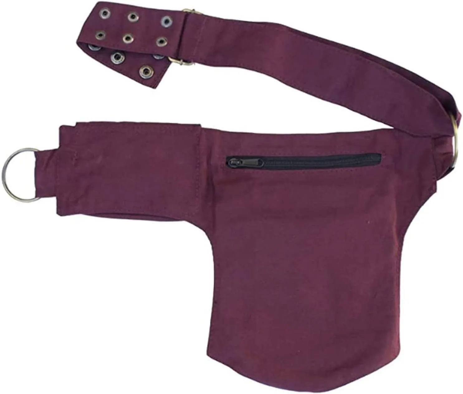 Women Waist Bag Fanny Bag Renaissance Faire Festival Chest Pack with Adjustable Belt Fashion Hip Bum Bag for Running Hiking 00/Red wine