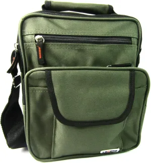 Women's Canvas Messenger Shoulder/Travel Utility Work Bag Cross Body Onesize Green