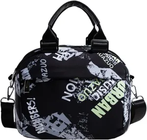 Women's Canvas Shoulder Bag - Multi Pockets Crossbody Top Handle Hobo Tote Messenger Bag