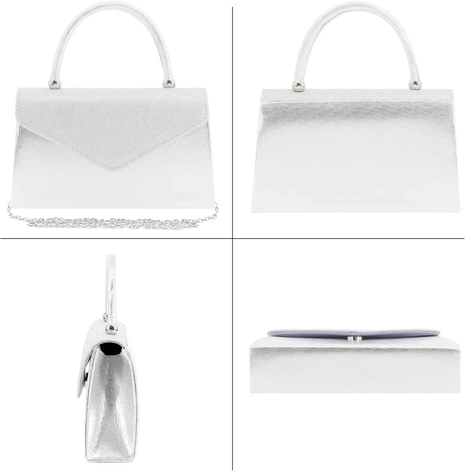 Women's Luxury Rhinestone Decor Shiny Evening Bag Party Clutches Wedding Purses Cocktail Prom Handbags