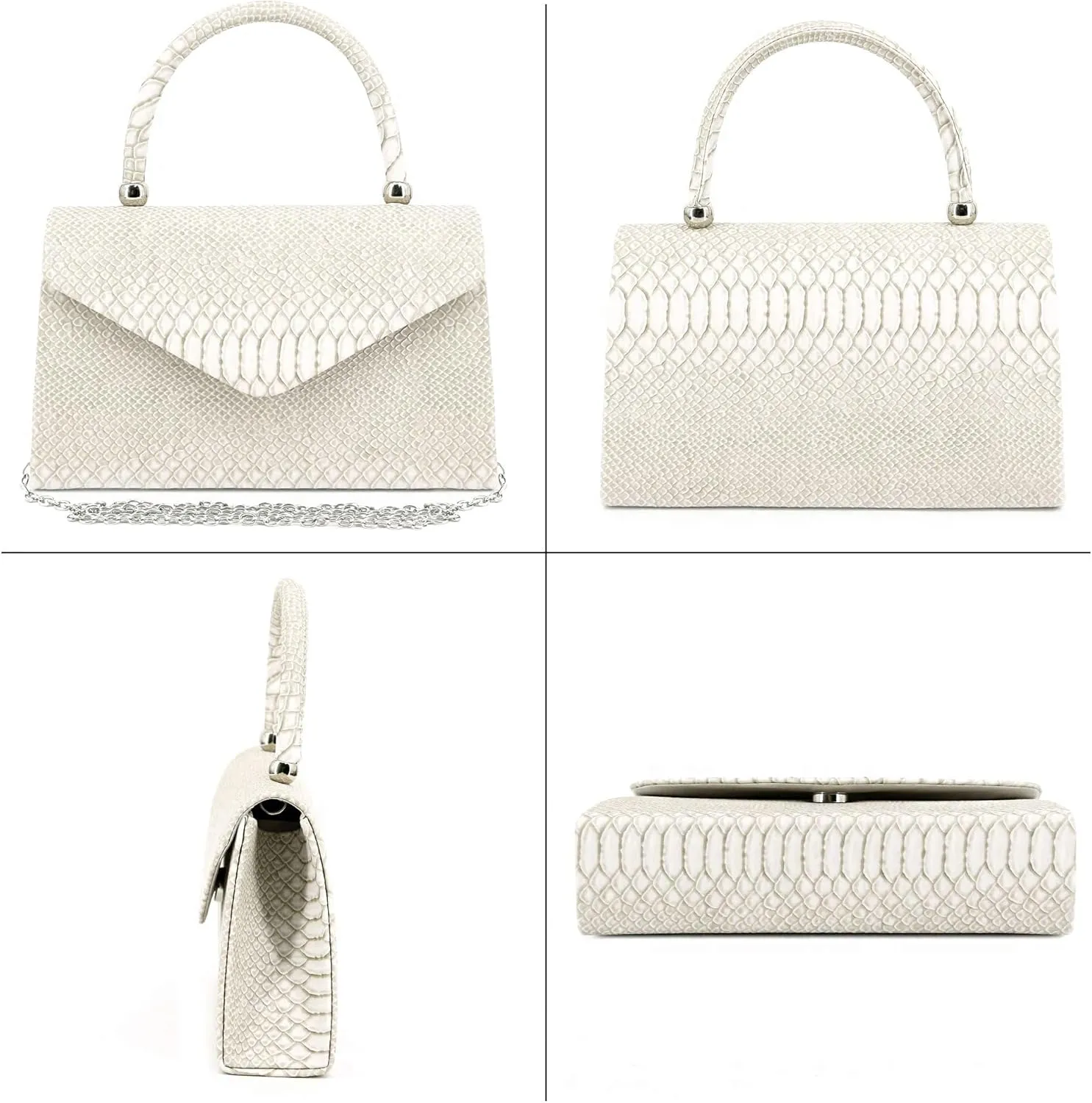 Women's Luxury Rhinestone Decor Shiny Evening Bag Party Clutches Wedding Purses Cocktail Prom Handbags