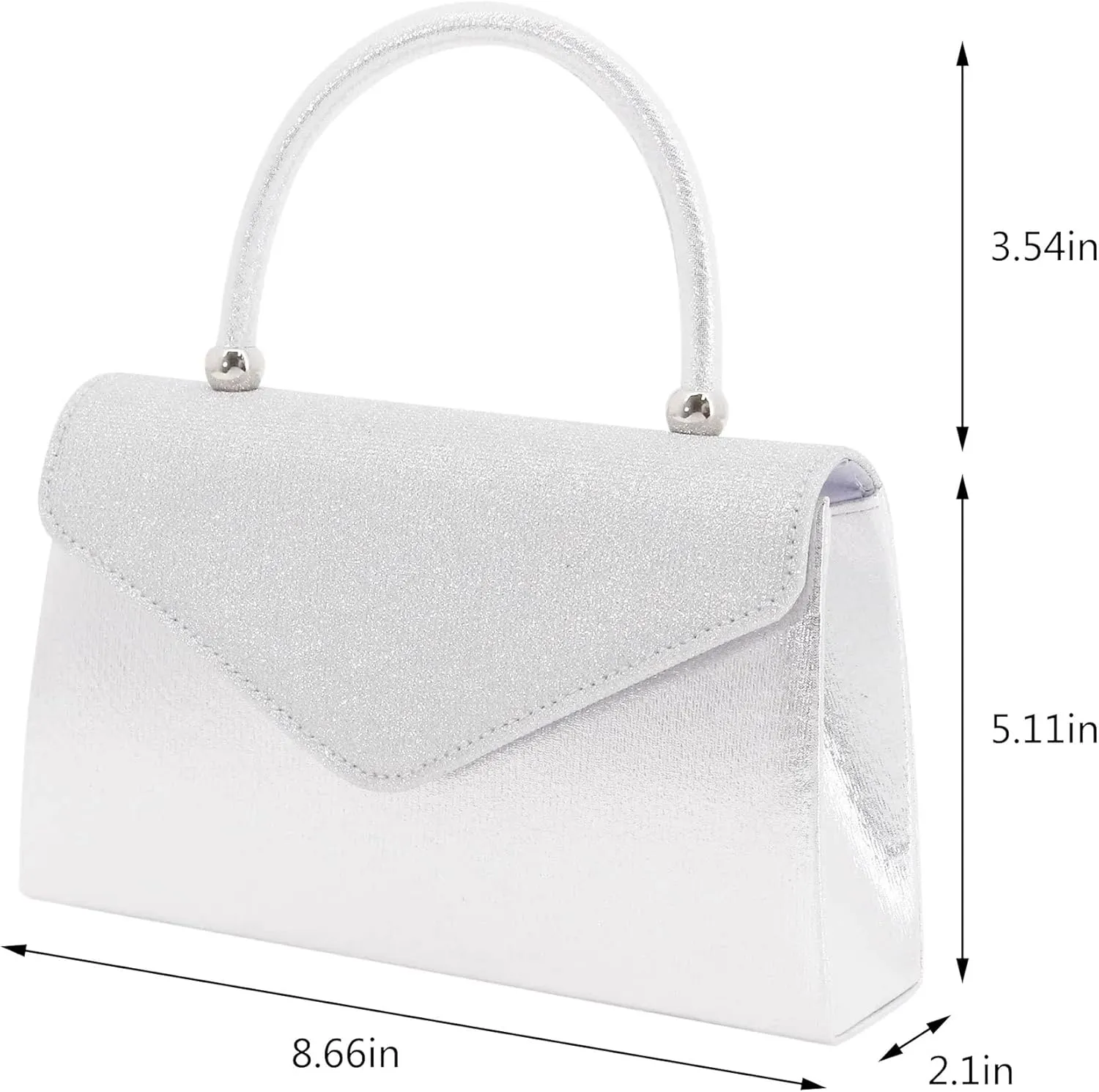 Women's Luxury Rhinestone Decor Shiny Evening Bag Party Clutches Wedding Purses Cocktail Prom Handbags