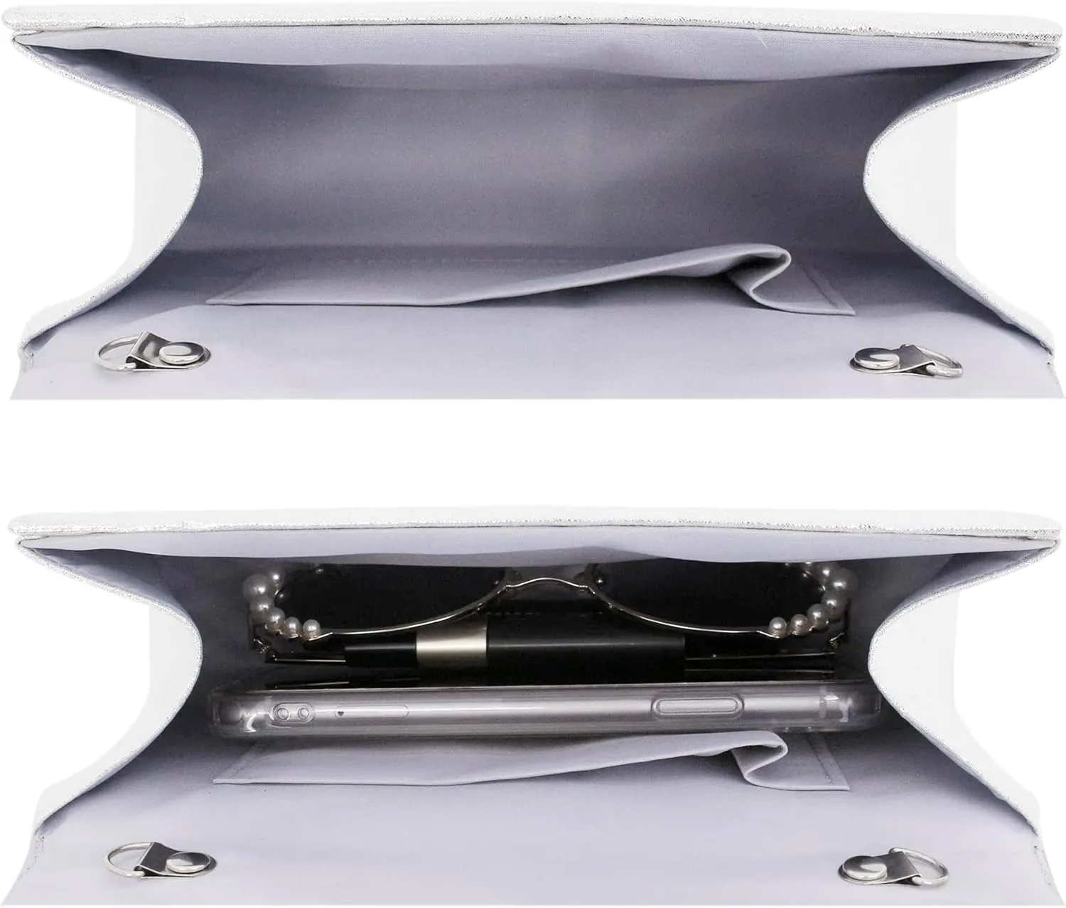 Women's Luxury Rhinestone Decor Shiny Evening Bag Party Clutches Wedding Purses Cocktail Prom Handbags