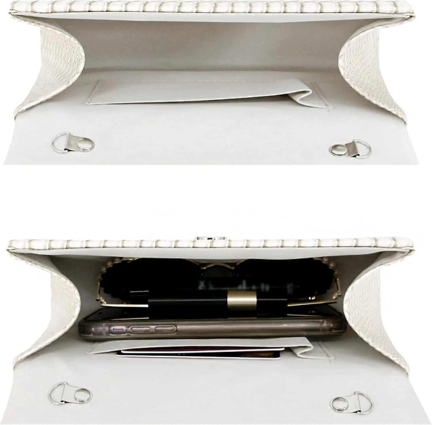 Women's Luxury Rhinestone Decor Shiny Evening Bag Party Clutches Wedding Purses Cocktail Prom Handbags