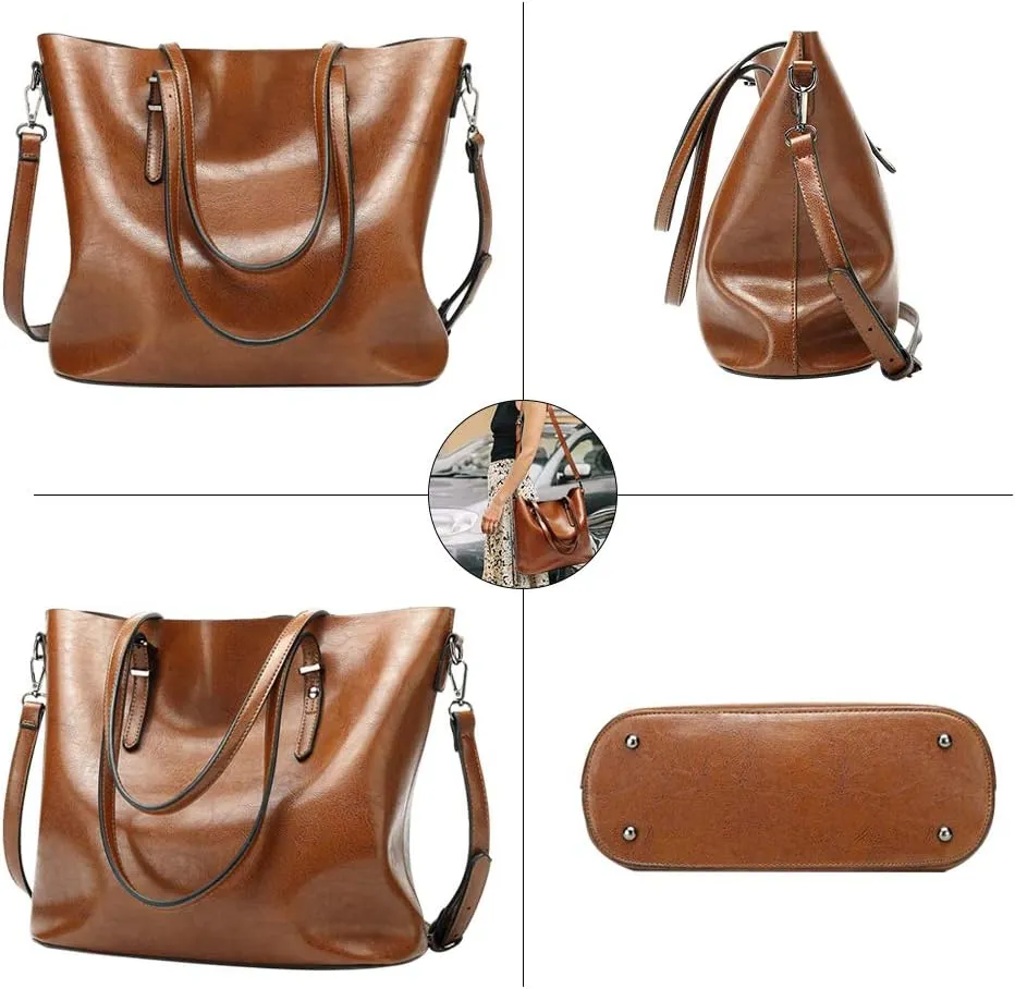 Women's PU Lychee One-shoulder Diagonal Bag Middle-aged and Elderly Mothers Tote