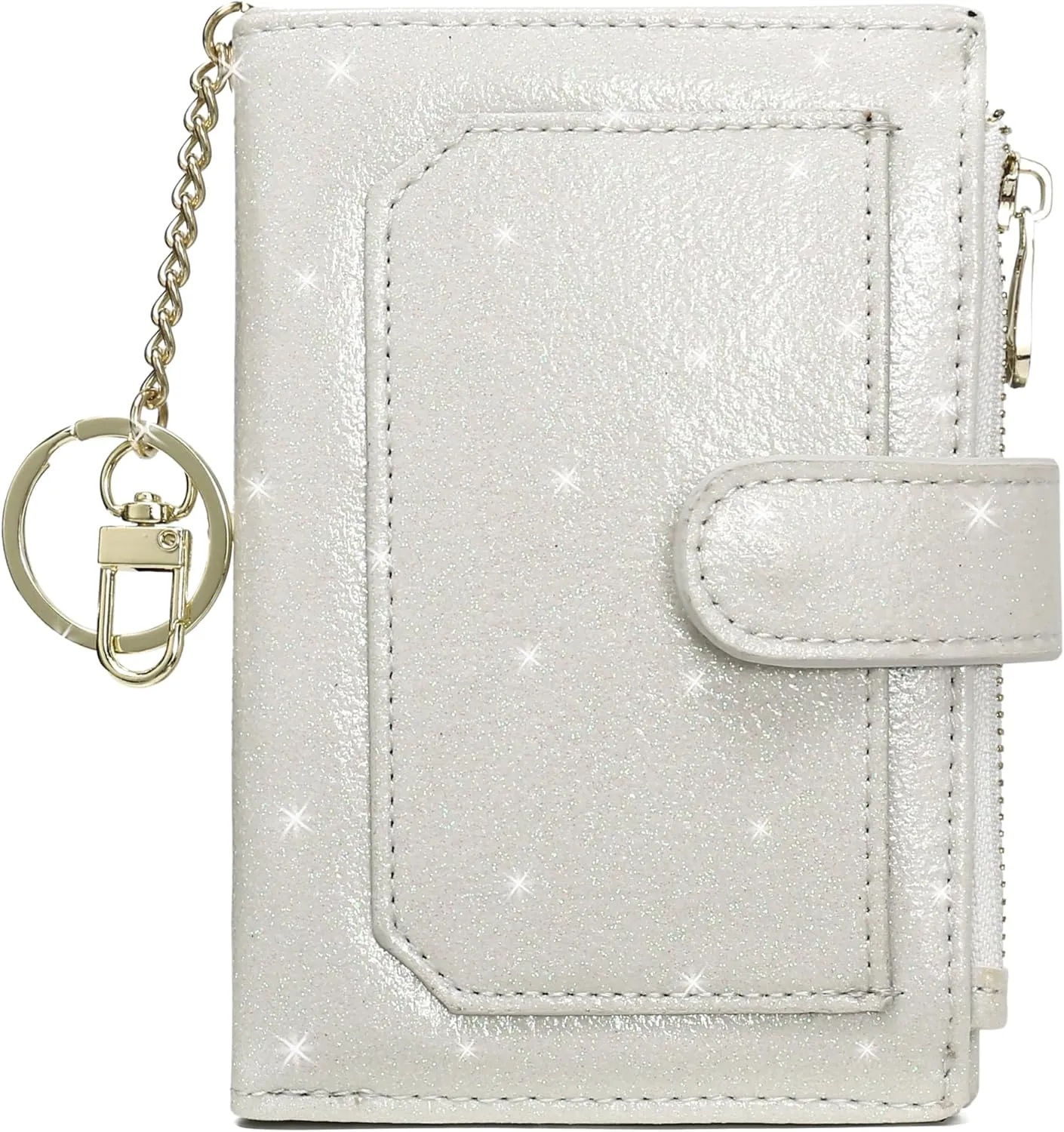 Womens Wallets RFID Small Compact Bifold Leather Card Holder Zip Pocket