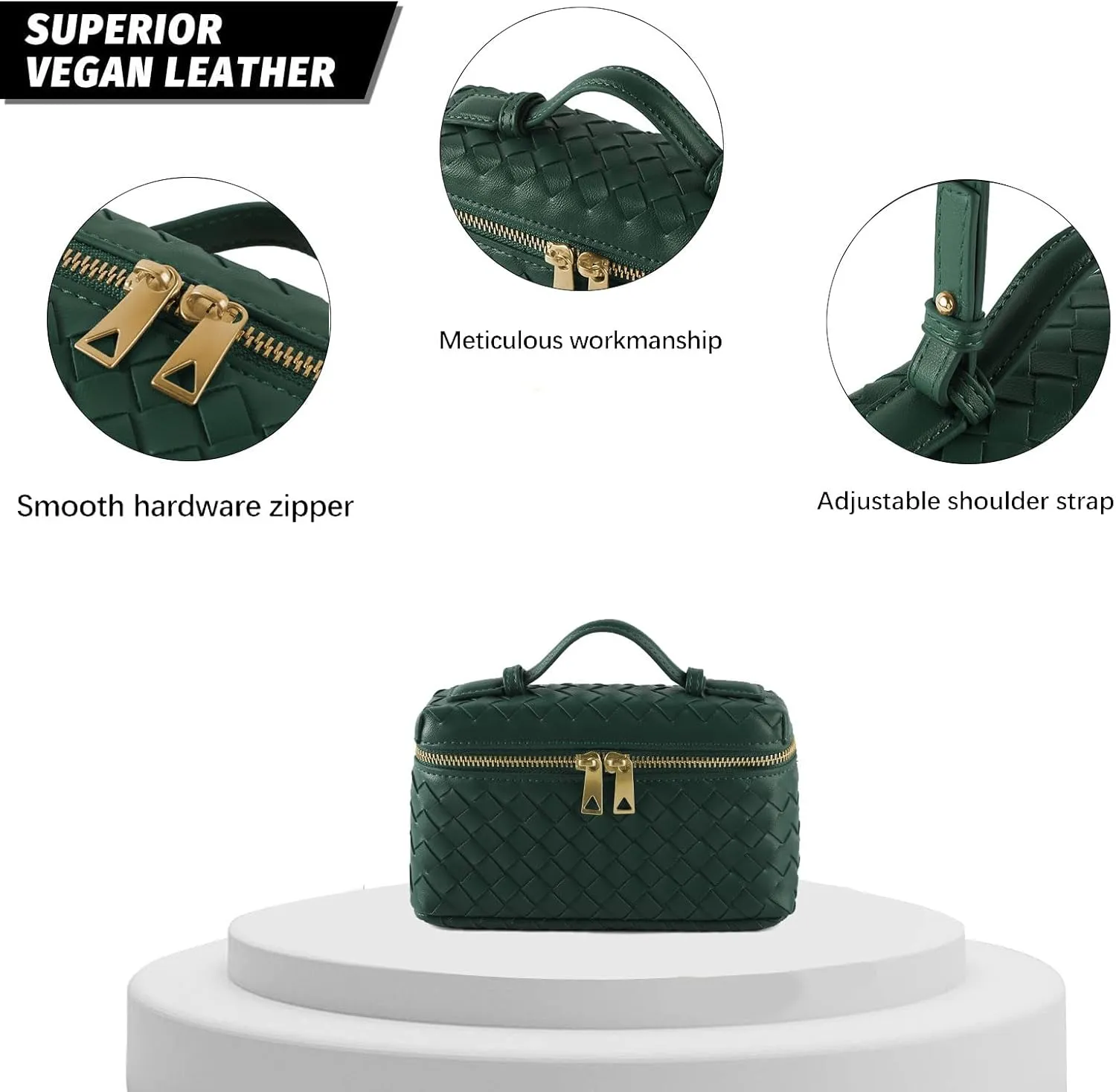 Woven Shoulder Bags for Women, Crossbody Bag Cute Satchels Clutch Purses Top-Handle Tote Handbag