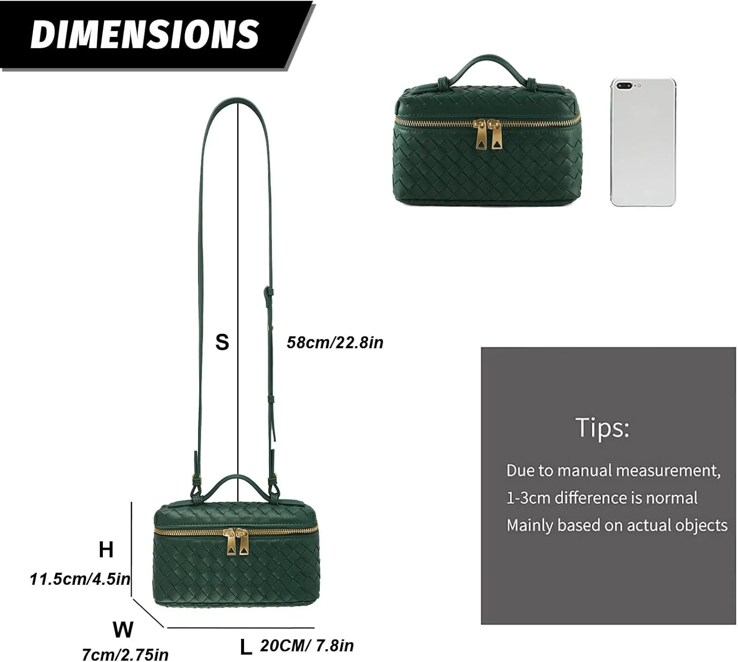 Woven Shoulder Bags for Women, Crossbody Bag Cute Satchels Clutch Purses Top-Handle Tote Handbag