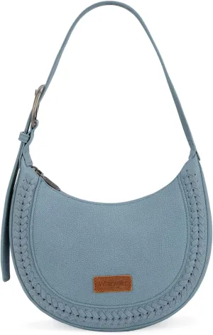 Wrangler Crescent Shoulder Bag for Women Trendy Half Moon Bag Small Crossbody Purse and Handbags With Extension Strap