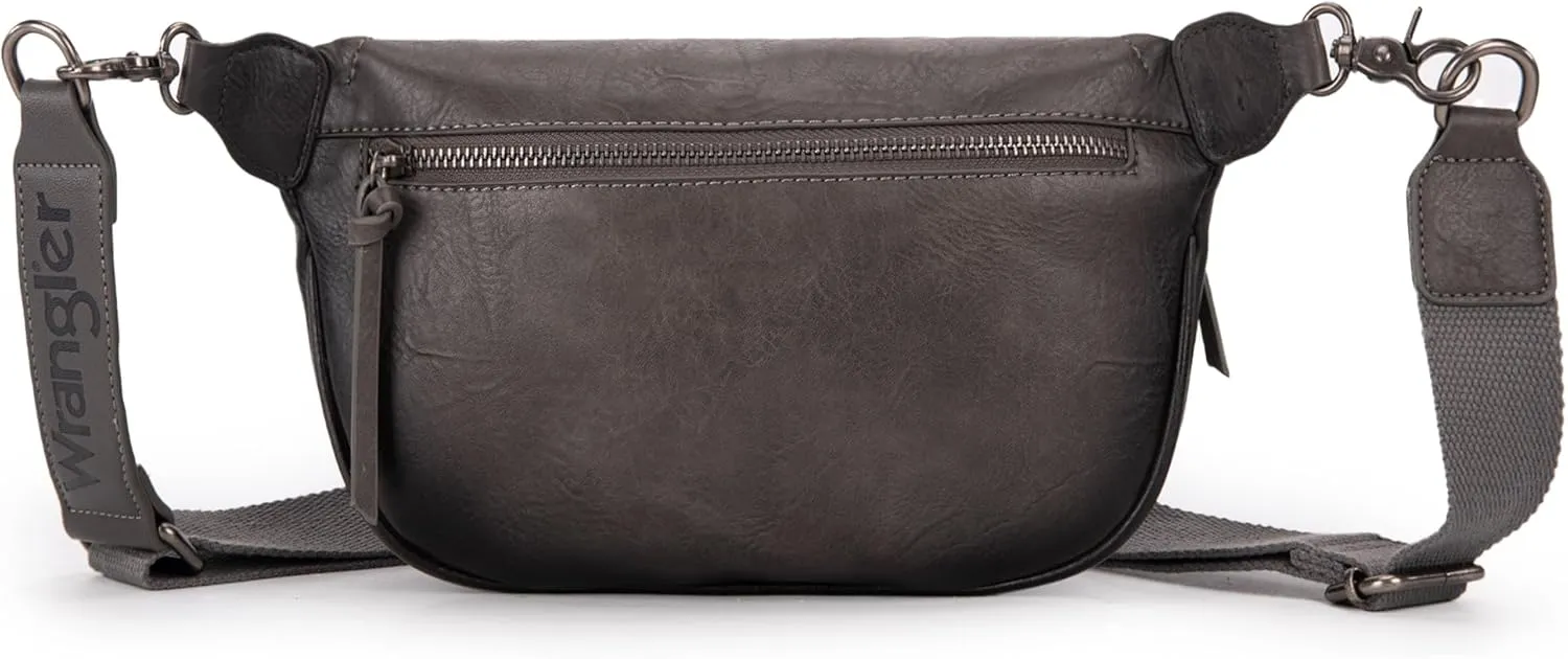 Wrangler Large Fanny Packs for Women Waist Bag Travel Belt Bags Crossbody Sling Purse