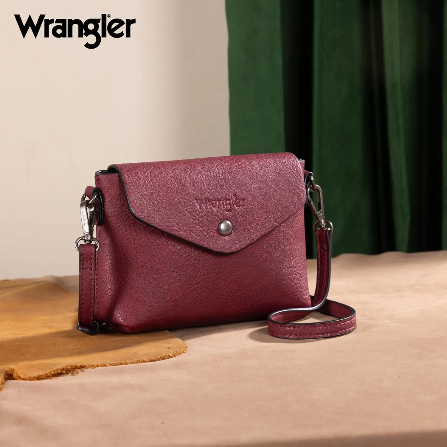 Wrangler Tote Handbags for Women Vegan Leather Shoulder Tote Purse with Small Crossbody Bag