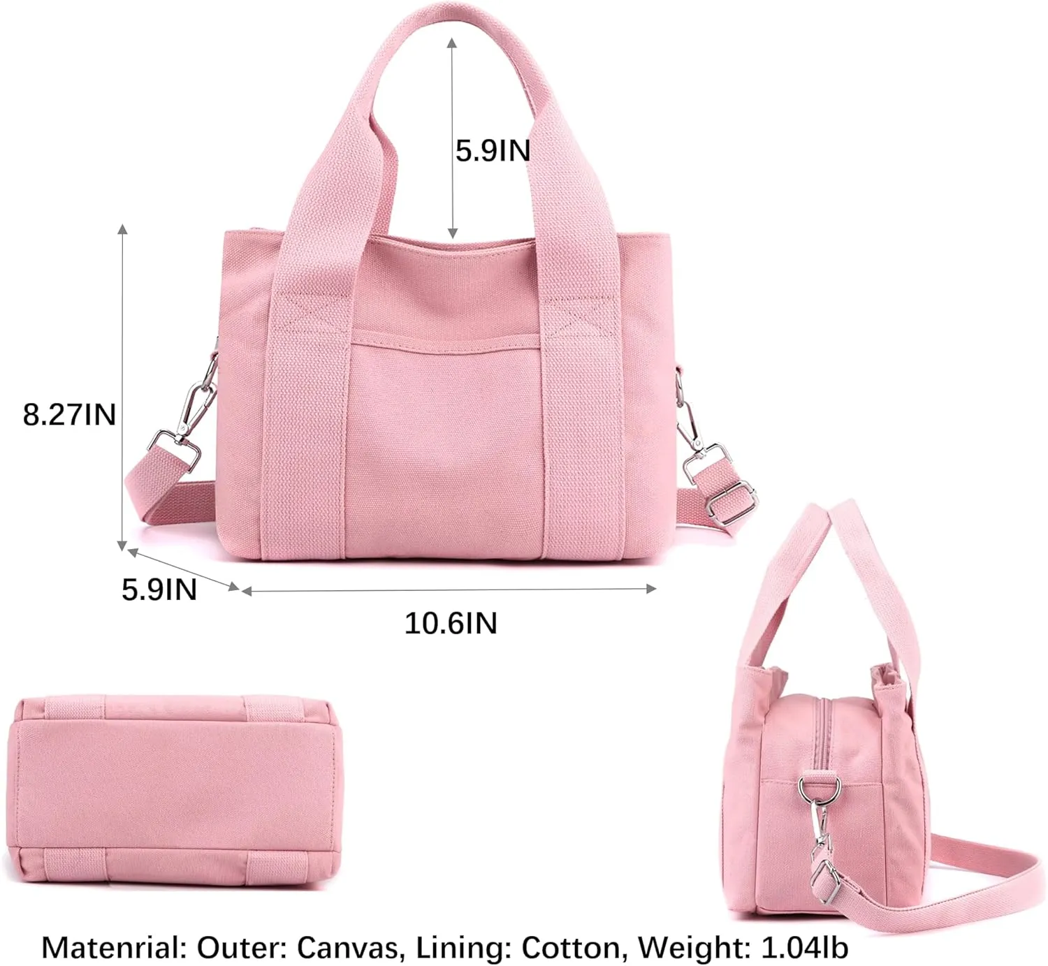 Wxnow Canvas Messenger bags for women,Tote Crossbody Shoulder Bag Satchel Purse