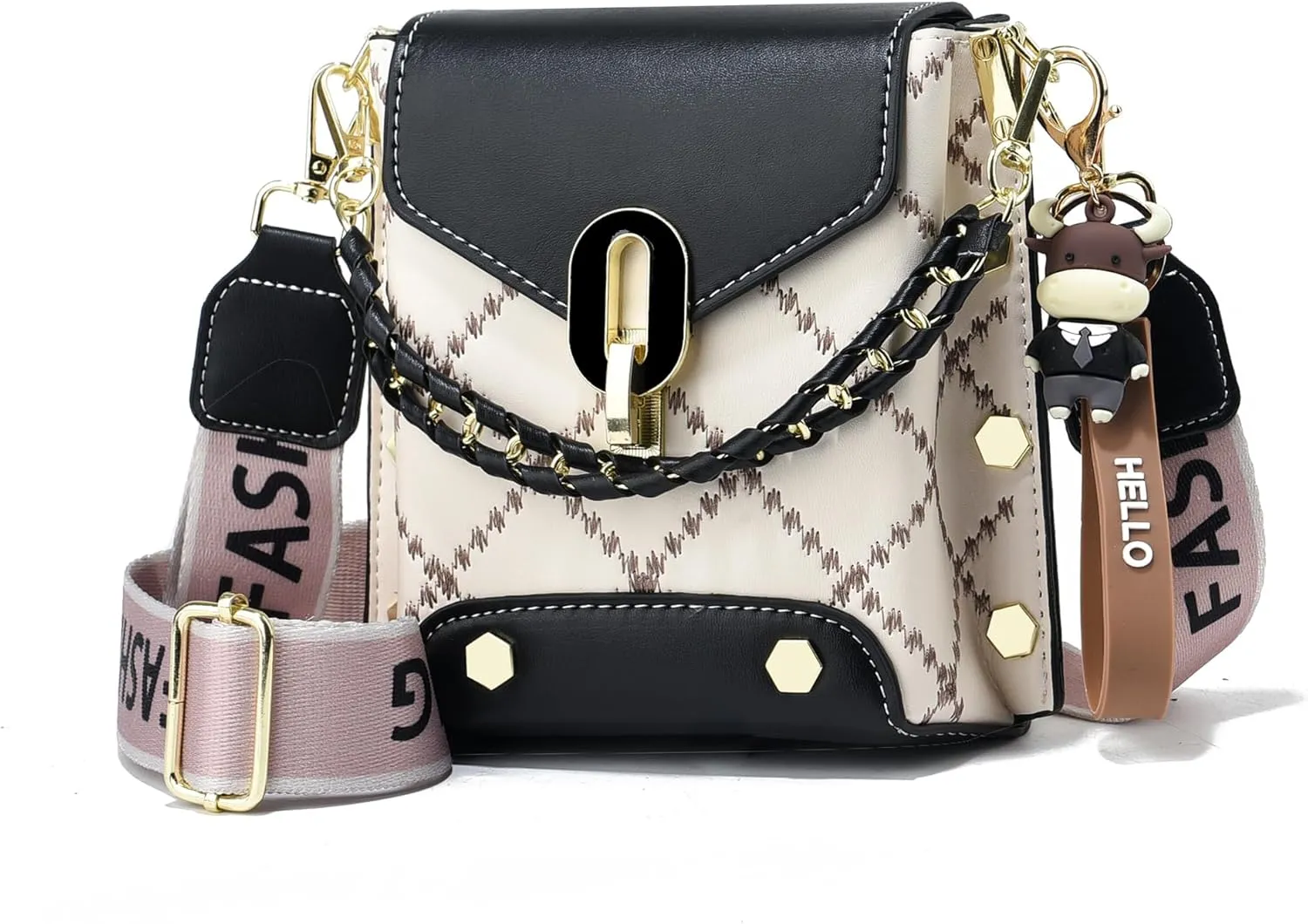 Xiaoyu Small Crossbody Bags for Women Fashion Cell Phone Purse Shoulder Handbags with Wide Strap