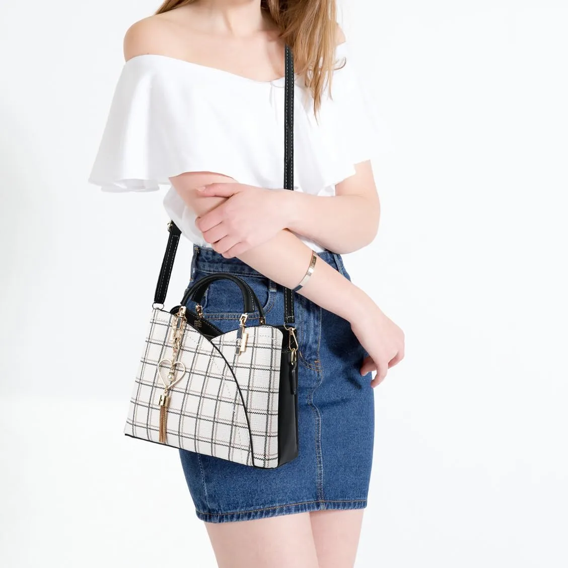 Xiaoyu Small Purses and Handbags for Women Fashion Crossbody Bag Lightweight Shoulder Bag Top Handle Satchel Purse