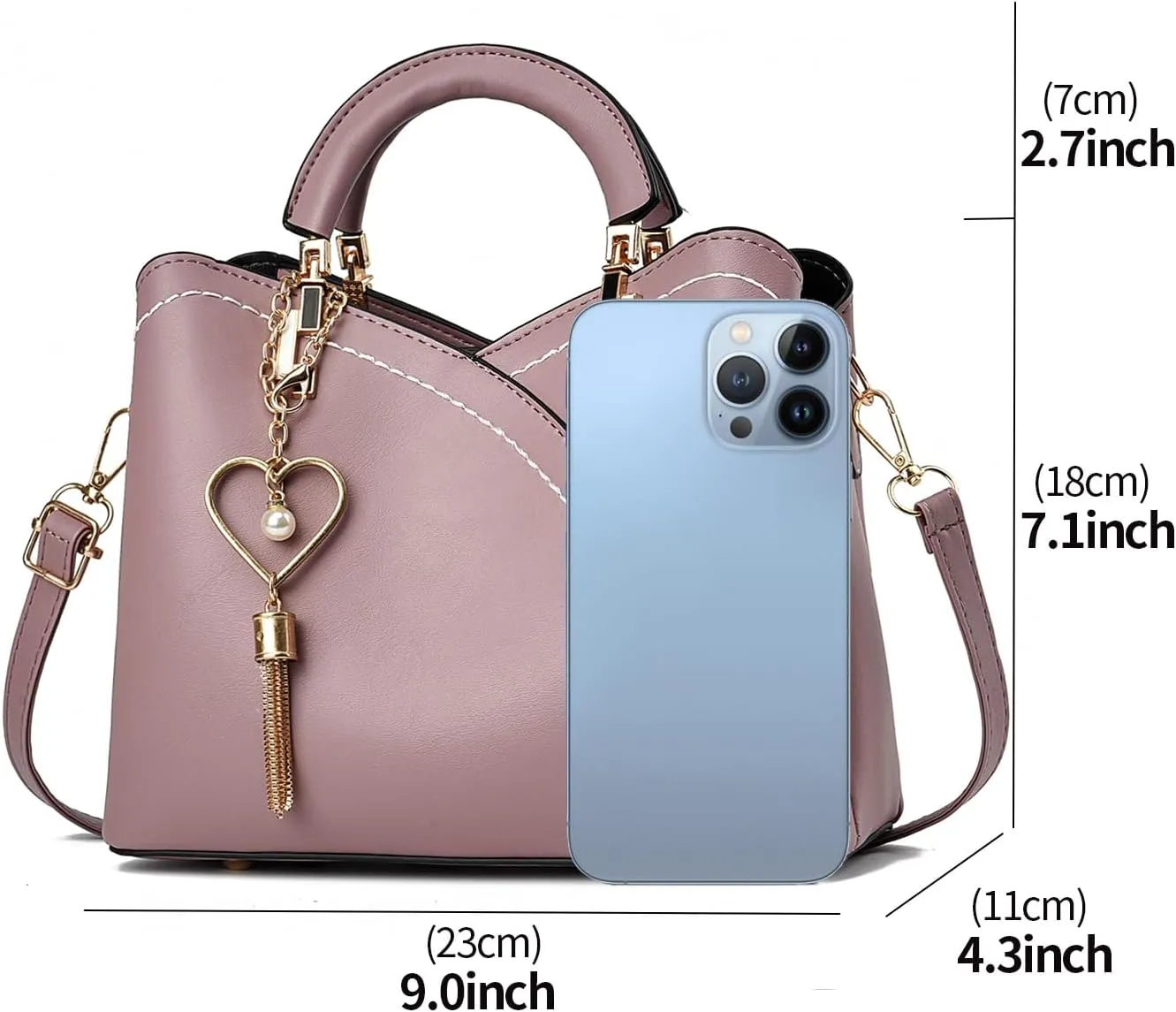 Xiaoyu Small Purses and Handbags for Women Fashion Crossbody Bag Lightweight Shoulder Bag Top Handle Satchel Purse
