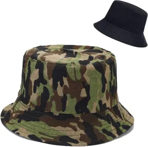 XYIYI Cute Bucket Hat Beach Fisherman Hats for Women, Reversible Double-Side-Wear