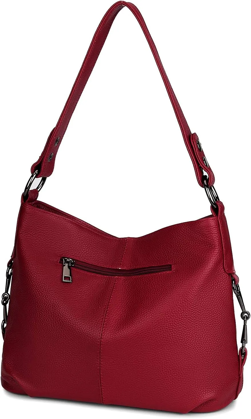 YALUXE Genuine Leather Shoulder Bags Stylish Hobo Handbags Purses Crossbody Bags for Women