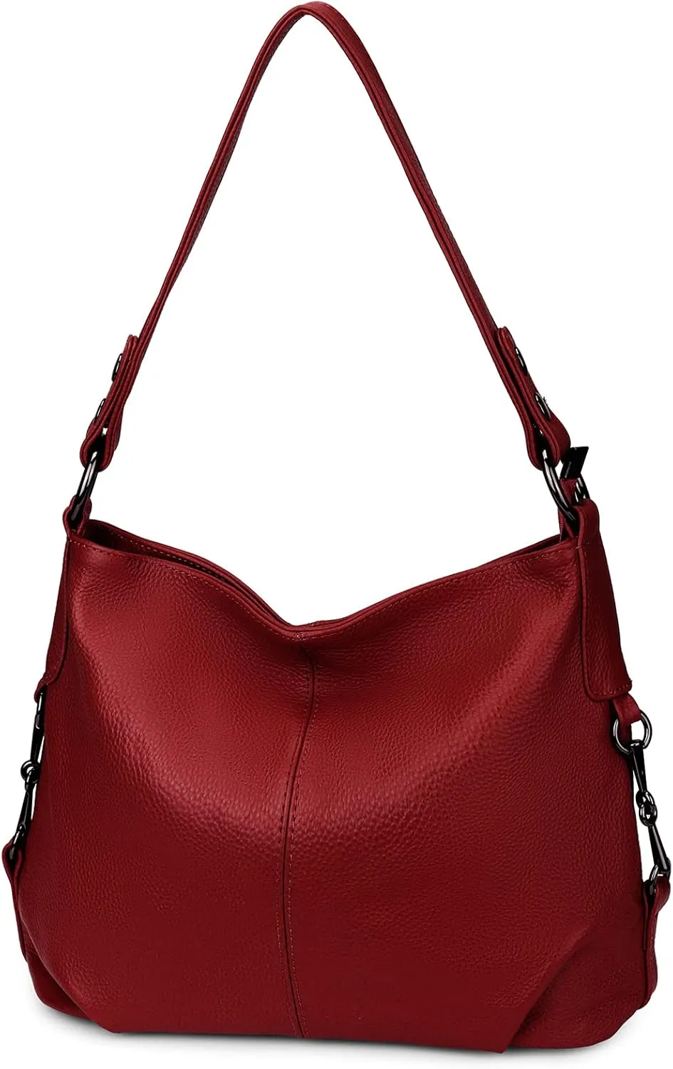 YALUXE Genuine Leather Shoulder Bags Stylish Hobo Handbags Purses Crossbody Bags for Women