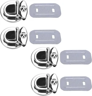 Yosoo PURSE PRESS LOCK SILVER 25MM 10 SETS METAL TUCK CLASP CATCH FOR HANDBAG CRAFT
