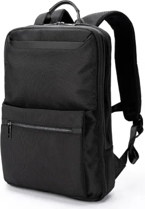 zepirion Slim and Expandable Business Laptop Backpack 15 15.6 16 Inch Anti Theft Travel Notebook Bag, Multipurpose Daypack for Men Black ExPack