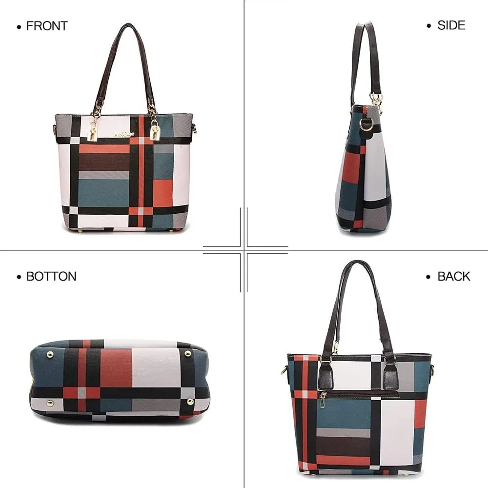ZiMing 6-Pcs Women's Handbag Set: Shoulder, Tote, Satchel, Crossbody, Top-Handle, Boston & Messenger Bags