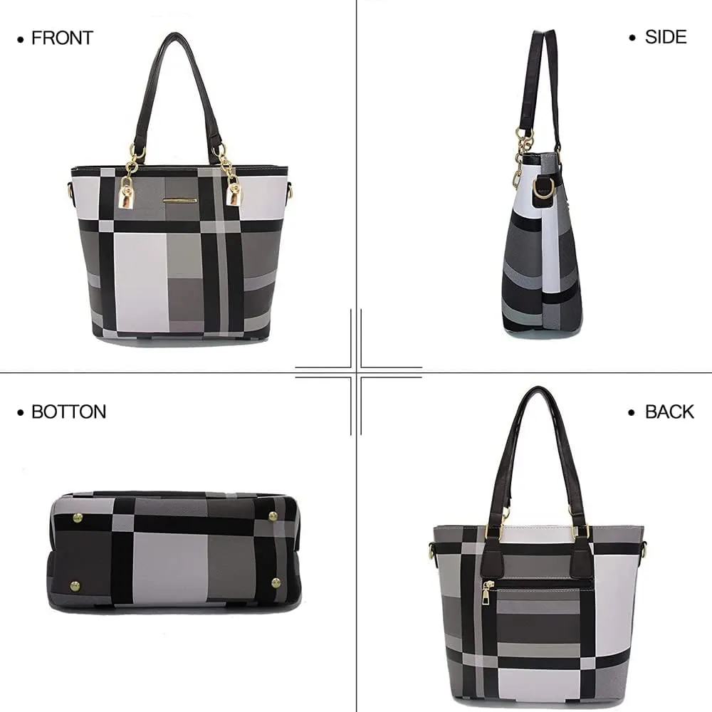 ZiMing 6-Pcs Women's Handbag Set: Shoulder, Tote, Satchel, Crossbody, Top-Handle, Boston & Messenger Bags