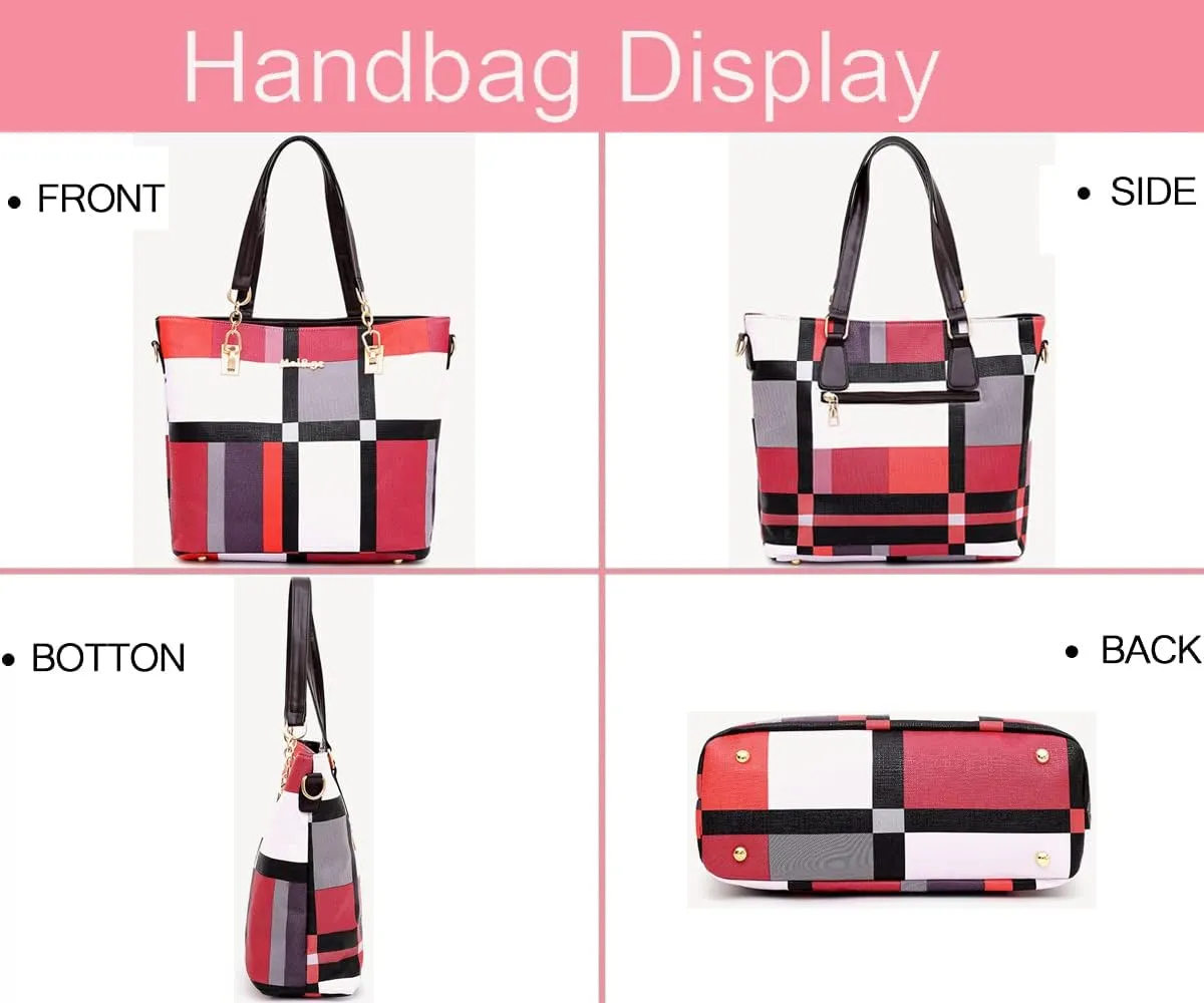 ZiMing 6-Pcs Women's Handbag Set: Shoulder, Tote, Satchel, Crossbody, Top-Handle, Boston & Messenger Bags