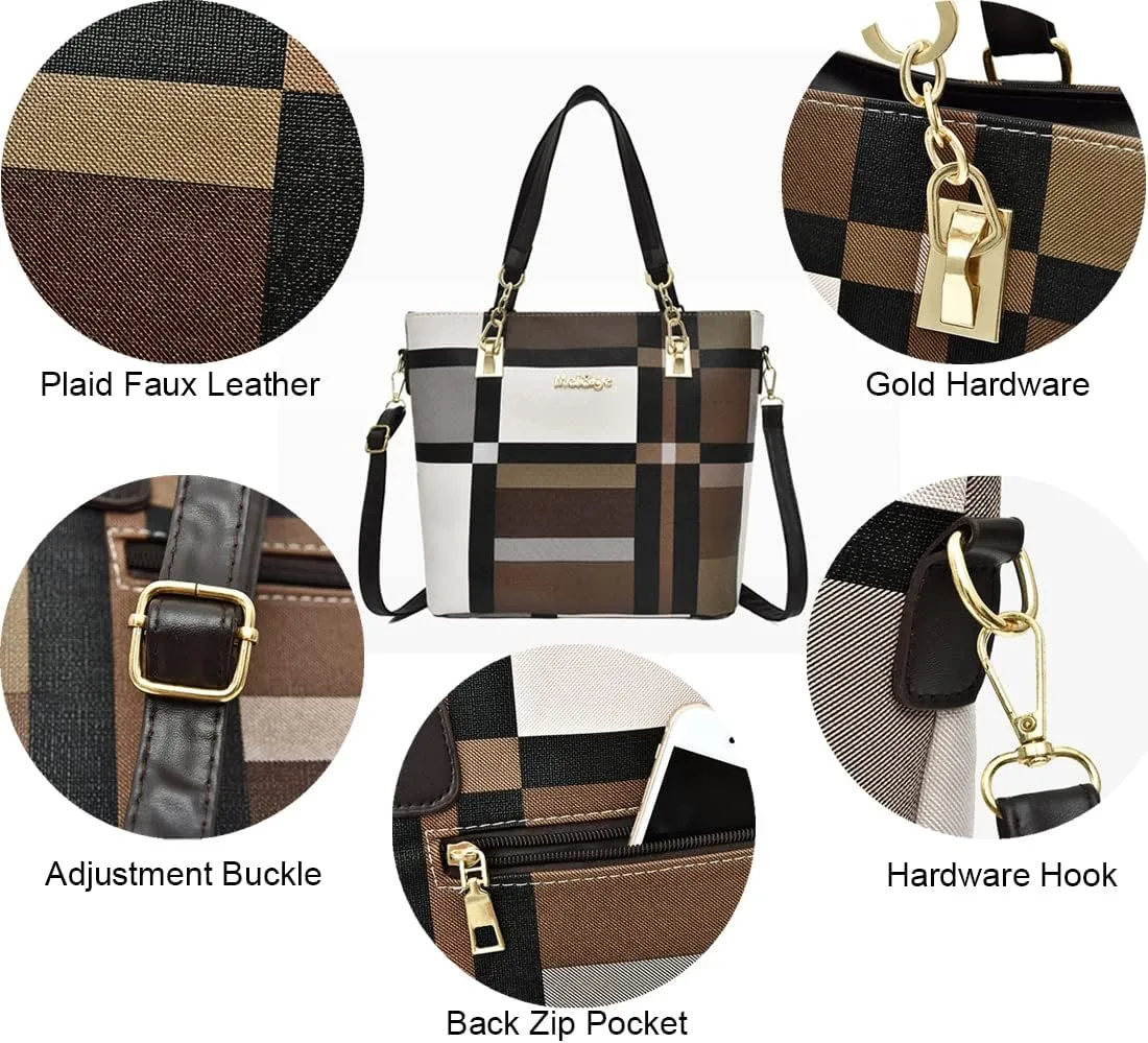 ZiMing 6-Pcs Women's Handbag Set: Shoulder, Tote, Satchel, Crossbody, Top-Handle, Boston & Messenger Bags