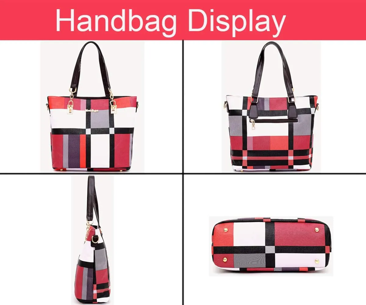 ZiMing 6-Pcs Women's Handbag Set: Shoulder, Tote, Satchel, Crossbody, Top-Handle, Boston & Messenger Bags