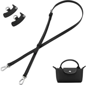 ZOOEASS Leather Purse Strap Replacement Bag Straps for Longchamp Handbags Women Leather Crossbody Shoulder Strap Adjustable