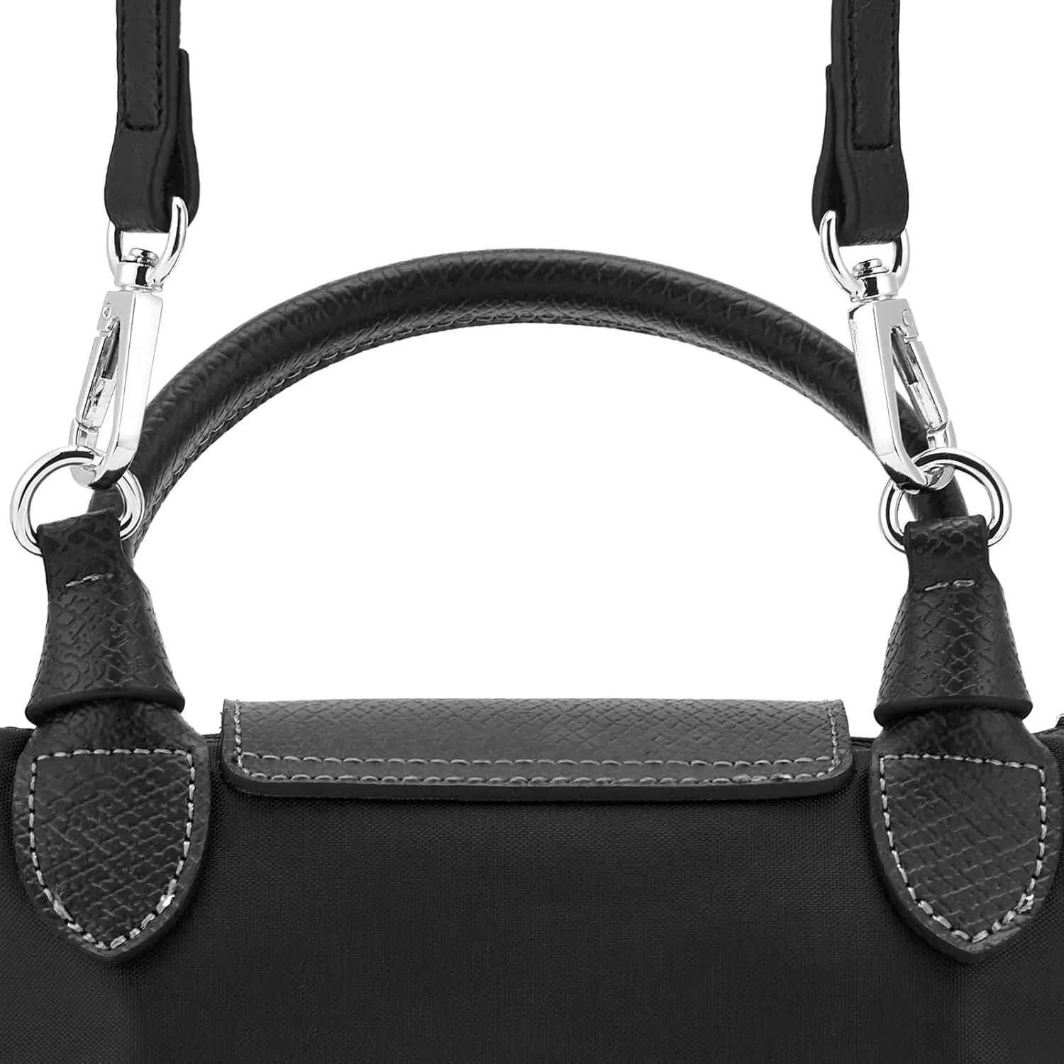 ZOOEASS Leather Purse Strap Replacement Bag Straps for Longchamp Handbags Women Leather Crossbody Shoulder Strap Adjustable