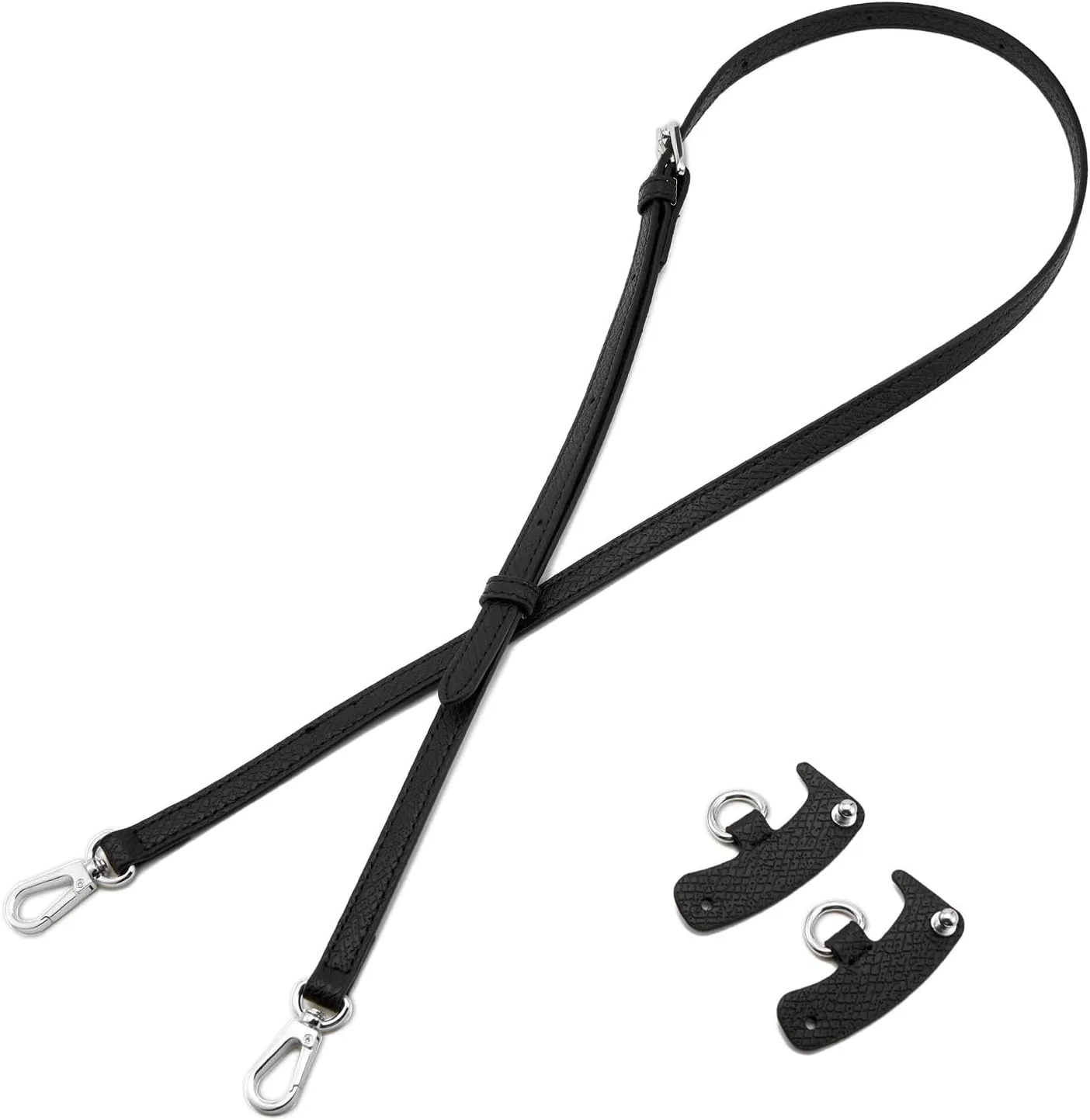 ZOOEASS Leather Purse Strap Replacement Bag Straps for Longchamp Handbags Women Leather Crossbody Shoulder Strap Adjustable