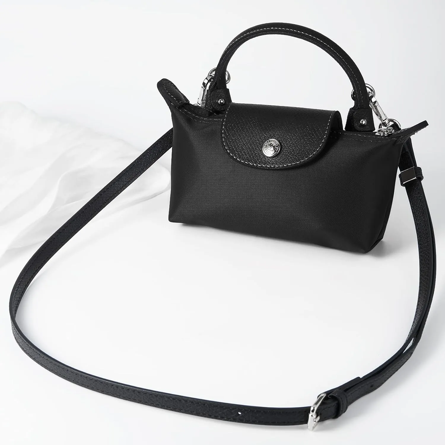 ZOOEASS Leather Purse Strap Replacement Bag Straps for Longchamp Handbags Women Leather Crossbody Shoulder Strap Adjustable