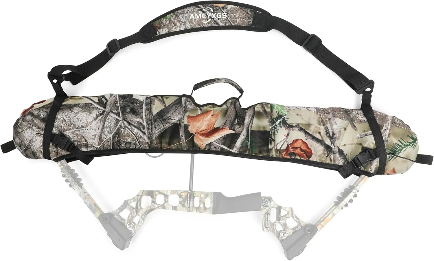 ZSHJGJR Archery Compound Bow Sling String Protector Cams Case Carrying Shoulder Strap Holder Accessories for Outdoor Hunting