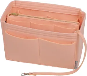 ZTUJO Purse Organizer Insert, Felt Bag Organizer with Metal Zipper, Handbag & Tote Shaper, For Speedy Neverfull Tote, 7 Sizes